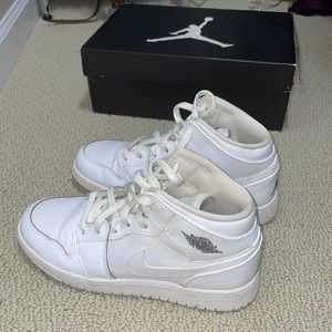 Nike Air Jordans White High Tops